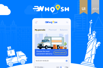 Whoosh. Сервис быстрой доставки посылок в Нью-Йорке