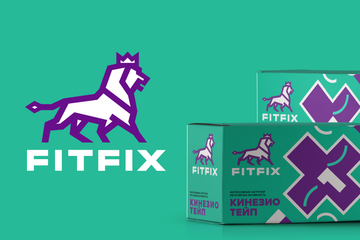 Разработка фирмеенного стиля Fitfix-спортивное тейпирование