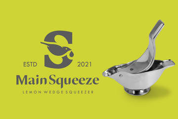 лого и фирменный стиль для серии ресторанной посуды торговой марки Main Squeeze.