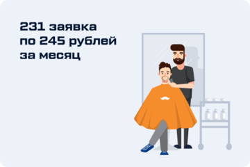 231 заявка  по 245 рублей за месяц